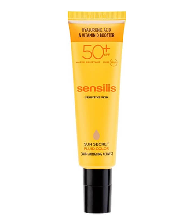 SENSILIS | SOIN POUR LE VISAGE ANTI-ÂGE FLUIDE TEINTÉ SPF50+